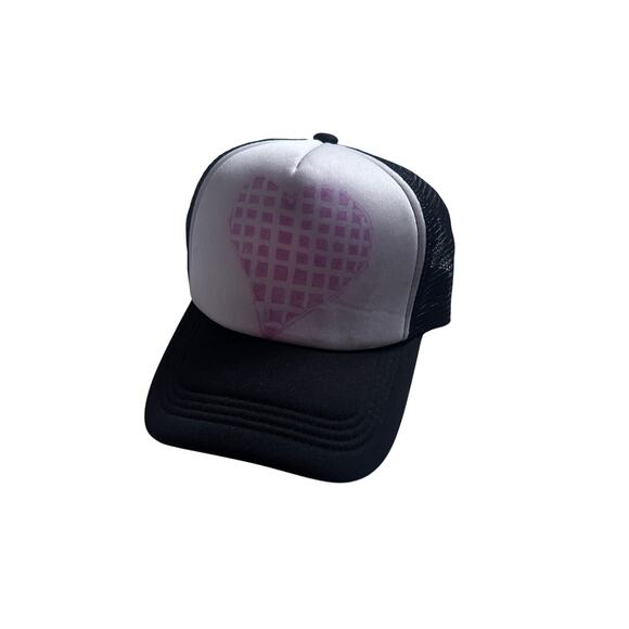 Heart Print Trucker Hat - Adjustable Fit - Women's - Picture 1 of 3